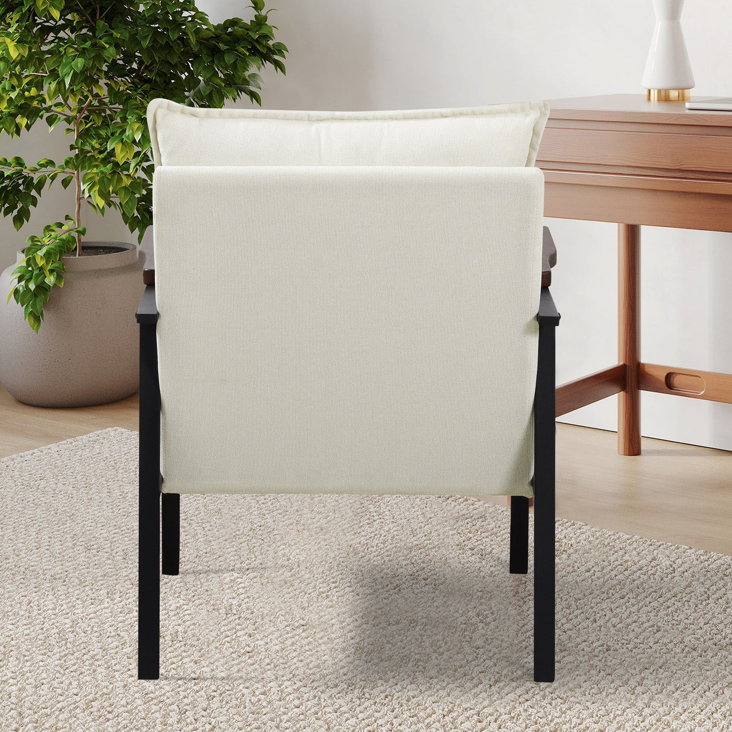 Boutique 6-color casual chair, steel super soft cushion cushion
